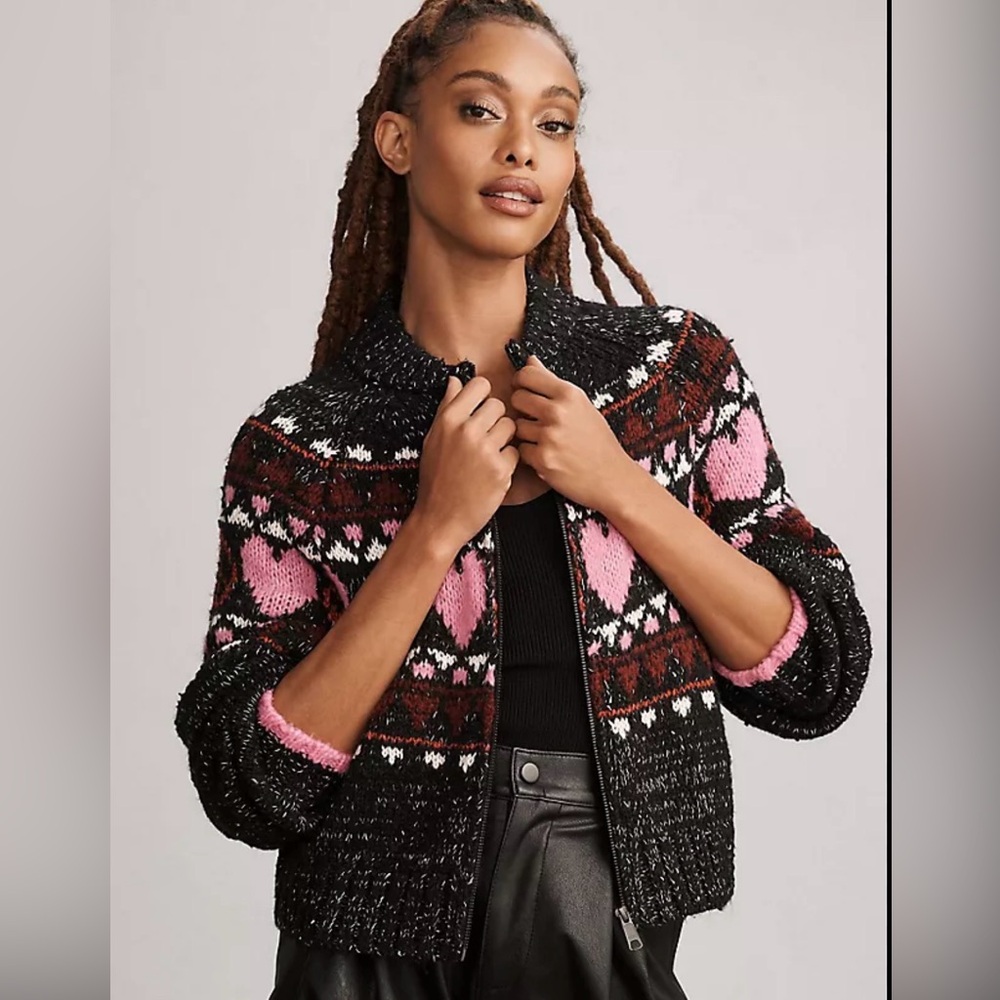Anthropologie Pilcro heart sweater